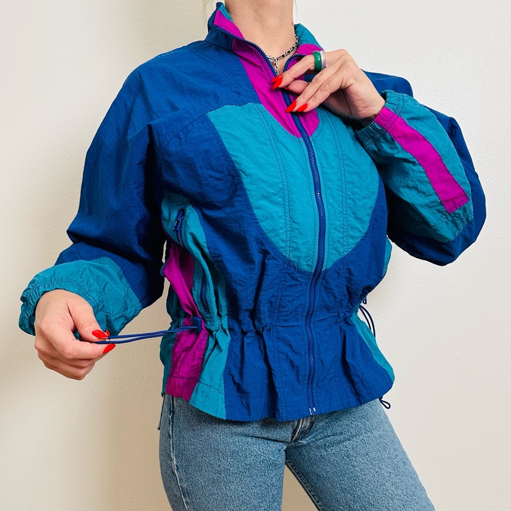 Vintage Nike Windbreaker Jacket Color Block 80’s